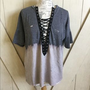 🌟⭐️Fashion Nova Deep Plunge Grunge⭐️🌟